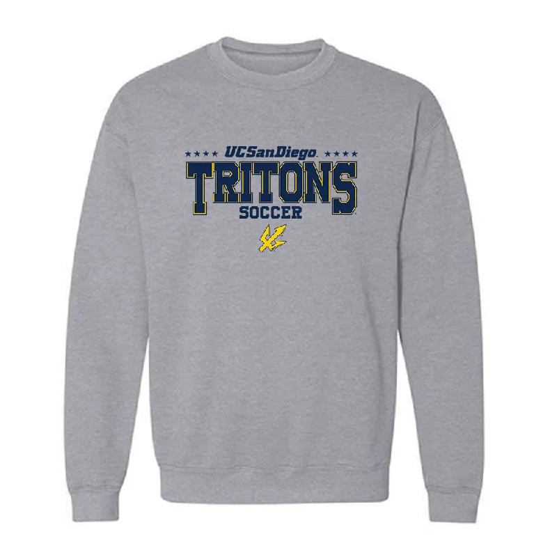 UCSD - NCAA Women's Soccer : Ginny Fronk - Classic Fashion Shersey Crewneck Sweatshirt Hoodie with Hem Detail Decorative Unique UCSD - NCAA Women's Soccer : Ginny Fronk - Classic Fashion Shersey Crewneck Sweatshirt Hoodie with Hem Detail Decorative Unique