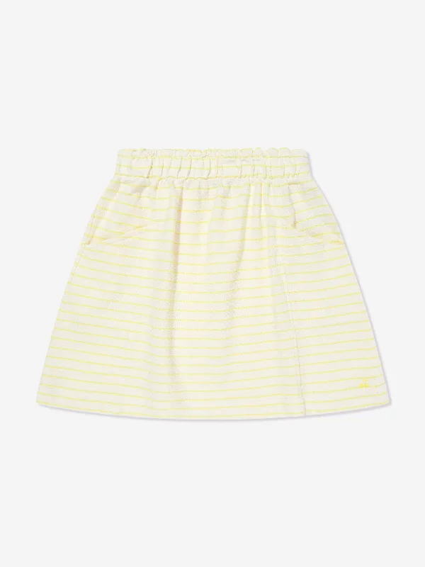 Bonpoint Girls Felicitee Skirt in Yellow patchwork skirt art