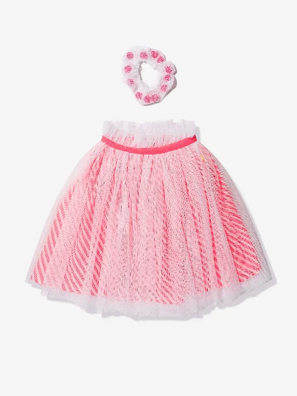 Billieblush Girls Skirt With Scrunchie in Multicolour leather skirt bold