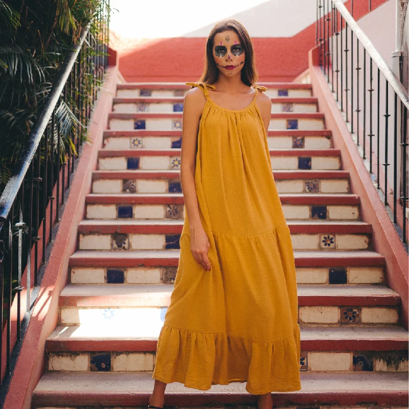 Suspiro Dress Maxi Flowy Bohemian
