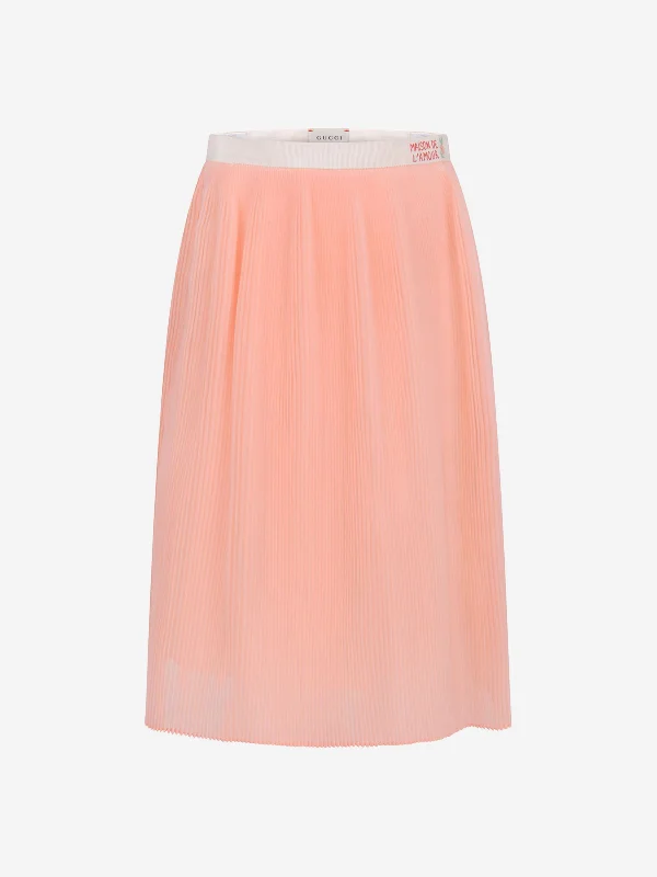 Gucci Girls Organza Skirt wool skirt thick