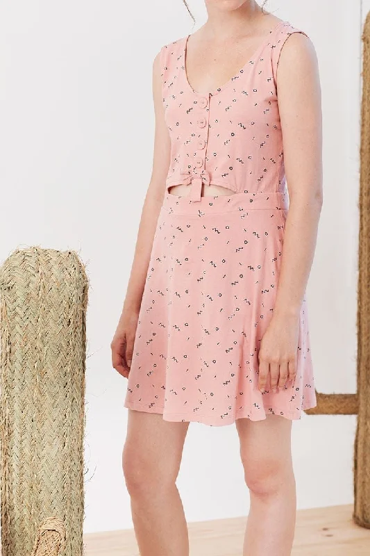 Idoia dress in pink Tunics Lace romantic