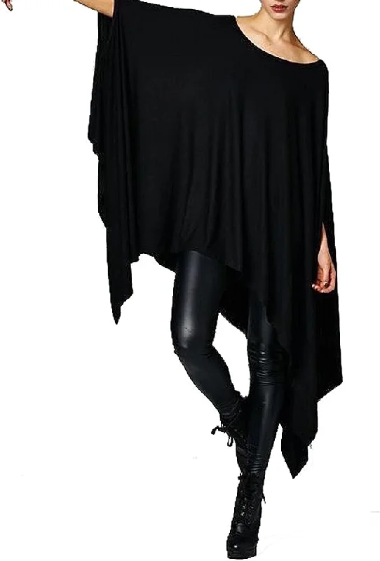 Gothic Romance Black Asymmetrical Tunic Top Dress Tunics Wedding white