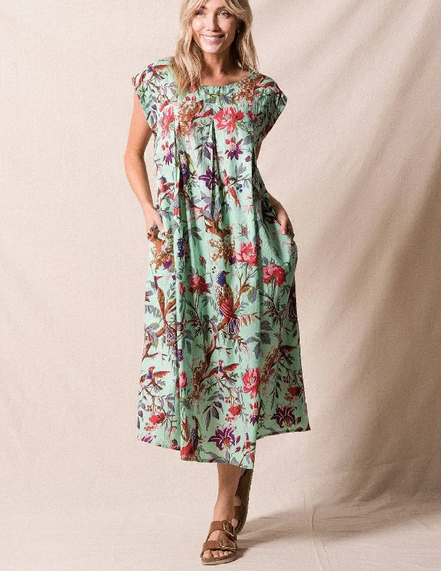 Fair Trade Amara Dress - Mint Tunics Custom made