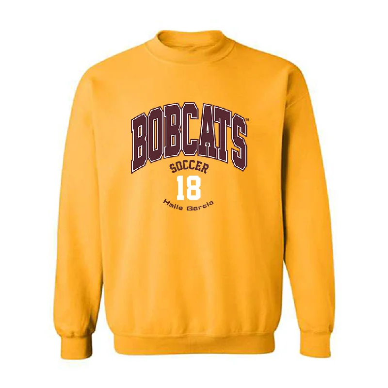 Texas State - NCAA Women's Soccer : Halle Garcia - Classic Fashion Shersey Crewneck Sweatshirt Zip Hoodie Drawstring Kangaroo Pocket Texas State - NCAA Women's Soccer : Halle Garcia - Classic Fashion Shersey Crewneck Sweatshirt Zip Hoodie Drawstring Kangaroo Pocket
