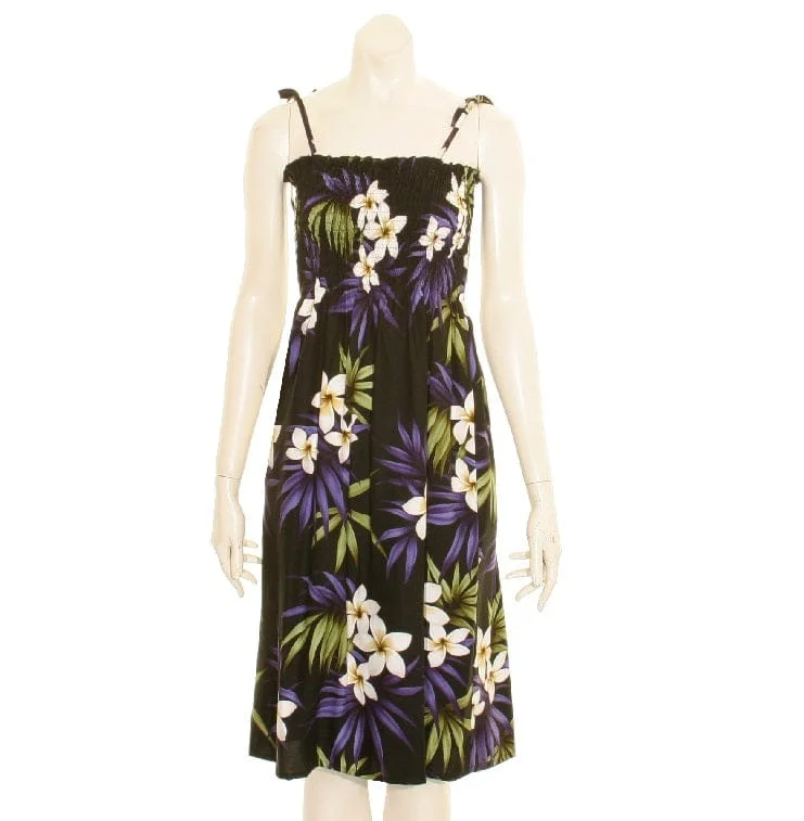 Plumeria Cluster Tube Dress Tunics Cozy soft