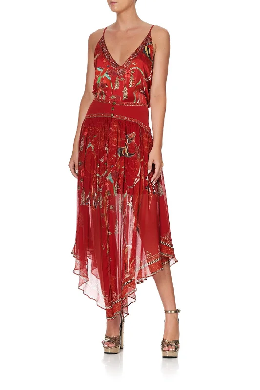 SHAPED WAIST SKIRT FORBIDDEN FRUIT low waist skirt