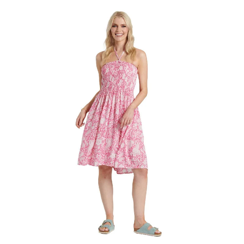 3 in 1 Dress - Pink Crew Neckline Casual
