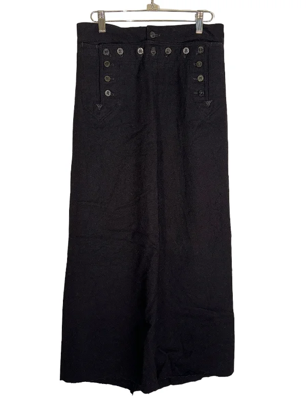 Vintage US Navy Skirt 1960s United States Navy Military Pinup Bettie Page velvet skirt plush
