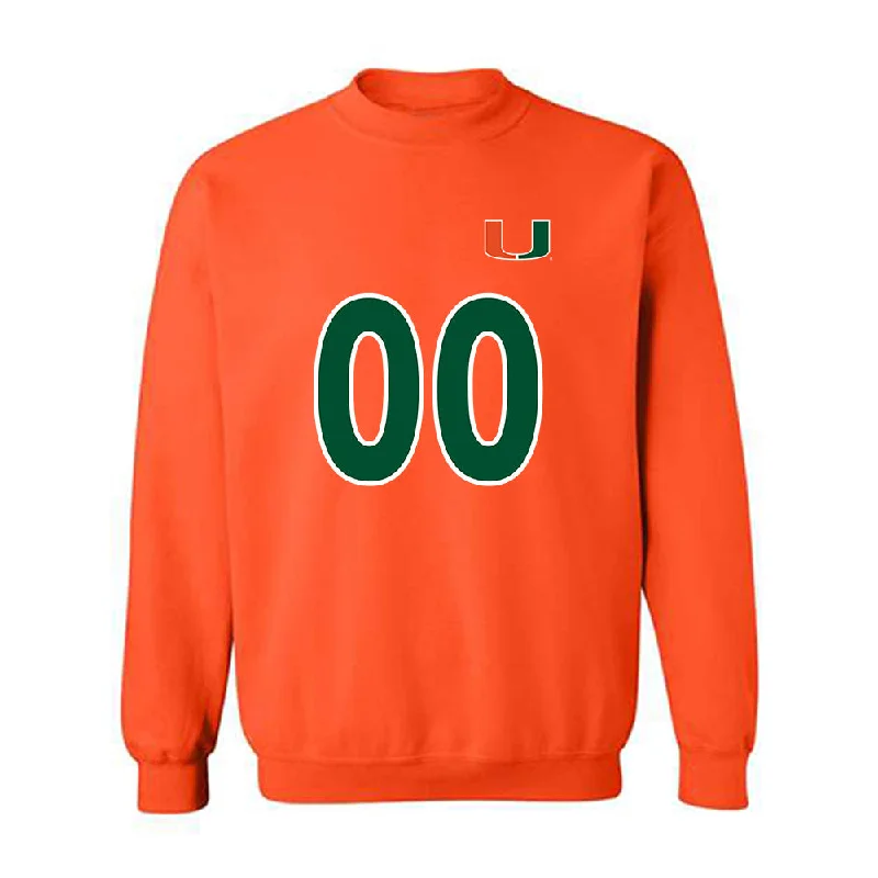 Miami - NCAA Women's Soccer : Vikki Alonzo - Replica Shersey Crewneck Sweatshirt Hooded Sweatshirt Casual Wear Street Style Miami - NCAA Women's Soccer : Vikki Alonzo - Replica Shersey Crewneck Sweatshirt Hooded Sweatshirt Casual Wear Street Style