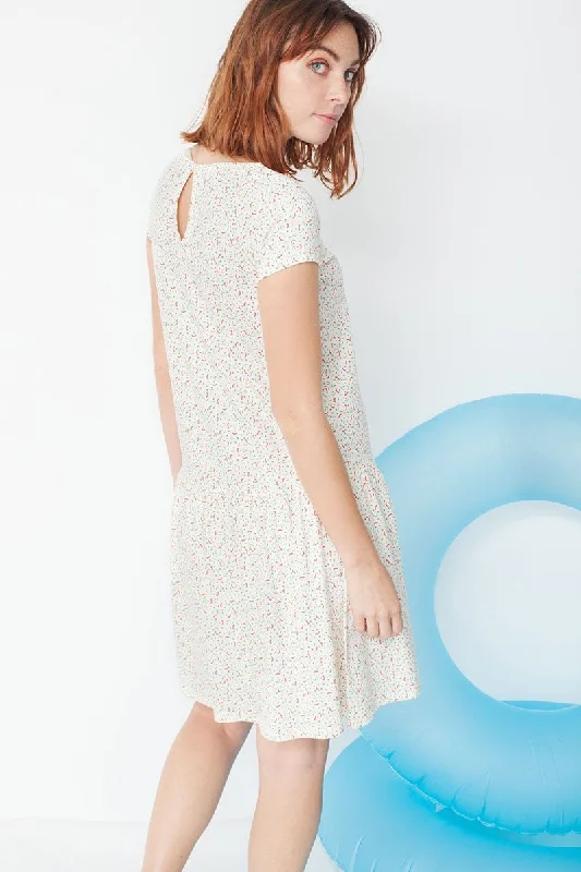 Miranda charlestón dress with geometric print Tunics Hiking breathable