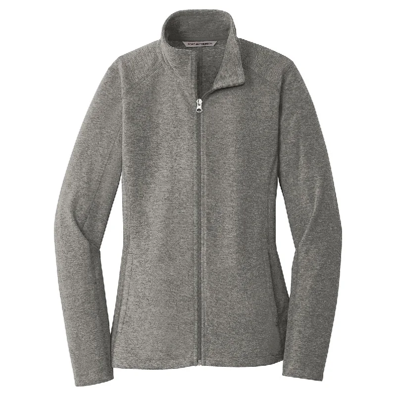 Port Authority Women's Pearl Grey Heather Microfleece Full-Zip Jacket Print Jacket Jacquard Jacket Patchwork Jacket Port Authority Women's Pearl Grey Heather Microfleece Full-Zip Jacket Print Jacket Jacquard Jacket Patchwork Jacket
