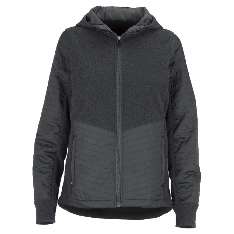 Vantage Women's Dark Grey Yukon Jacket Satin Jacket Silk Jacket Chiffon Jacket