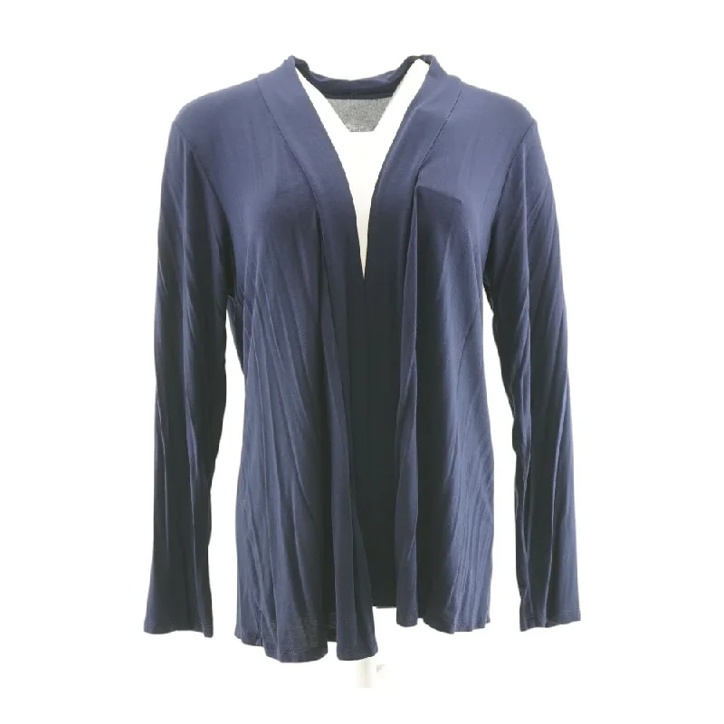 Navy Solid Cardigan Sweater Long Cardigan Short Cardigan Medium Cardigan