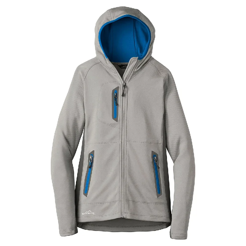 Eddie Bauer Women's Grey Cloud/Grey Steel/Expedition Blue Sport Hooded Full-Zip Fleece Jacket Toggled Jacket Drawstring Jacket Belted Jacket Eddie Bauer Women's Grey Cloud/Grey Steel/Expedition Blue Sport Hooded Full-Zip Fleece Jacket Toggled Jacket Drawstring Jacket Belted Jacket