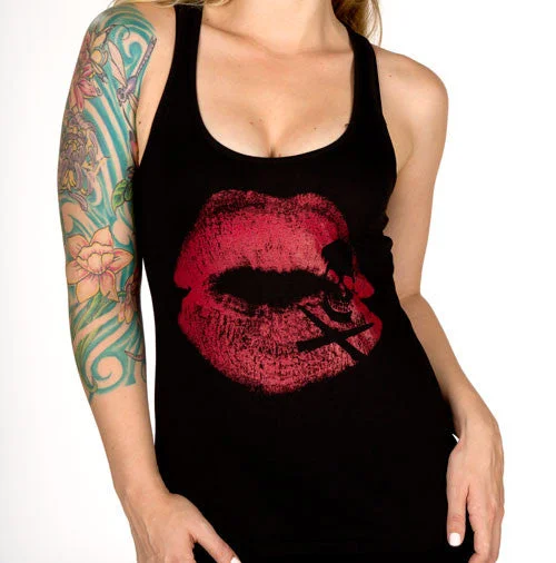 Kiss of Death Women's Racer Back Tank Top summer tank top