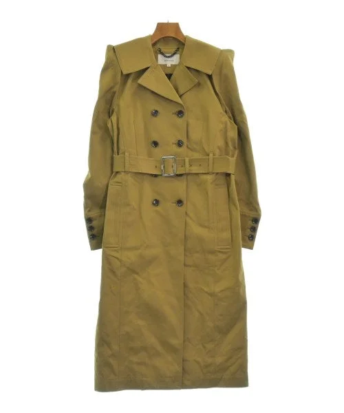 AKIRA NAKA Trench coats Sequined Lace Ribbed
