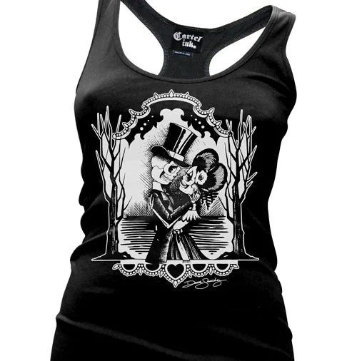 Forever Midnight Women's Racer Back Tank Top lace back tank