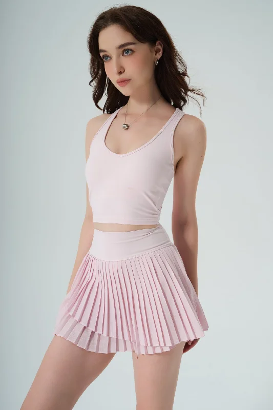 Elay Tank - Blush stretchy tank top