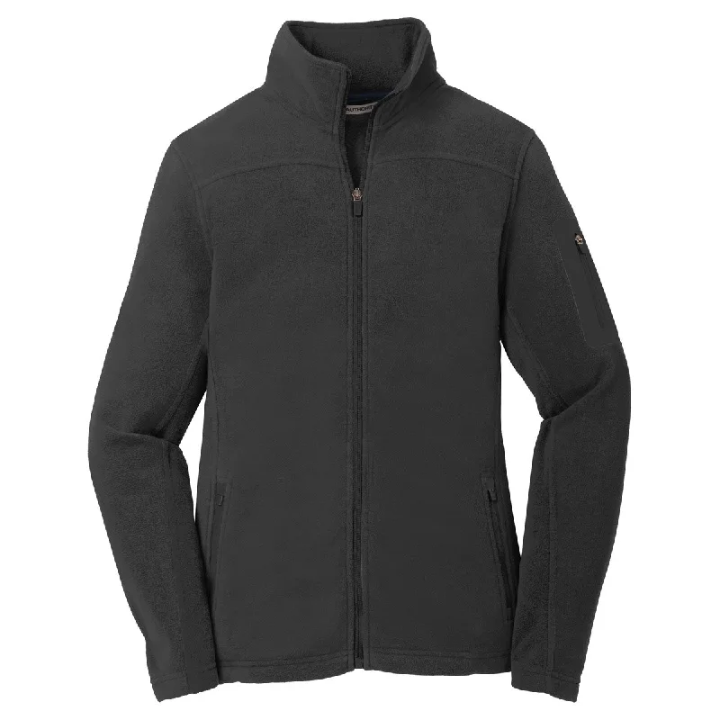Port Authority Women's Black/Black Summit Fleece Full-Zip Jacket Print Jacket Jacquard Jacket Embroidered Jacket Port Authority Women's Black/Black Summit Fleece Full-Zip Jacket Print Jacket Jacquard Jacket Embroidered Jacket