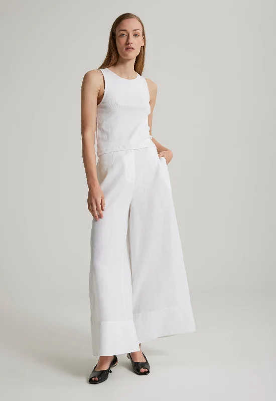 Poem Tank in White casual tank top