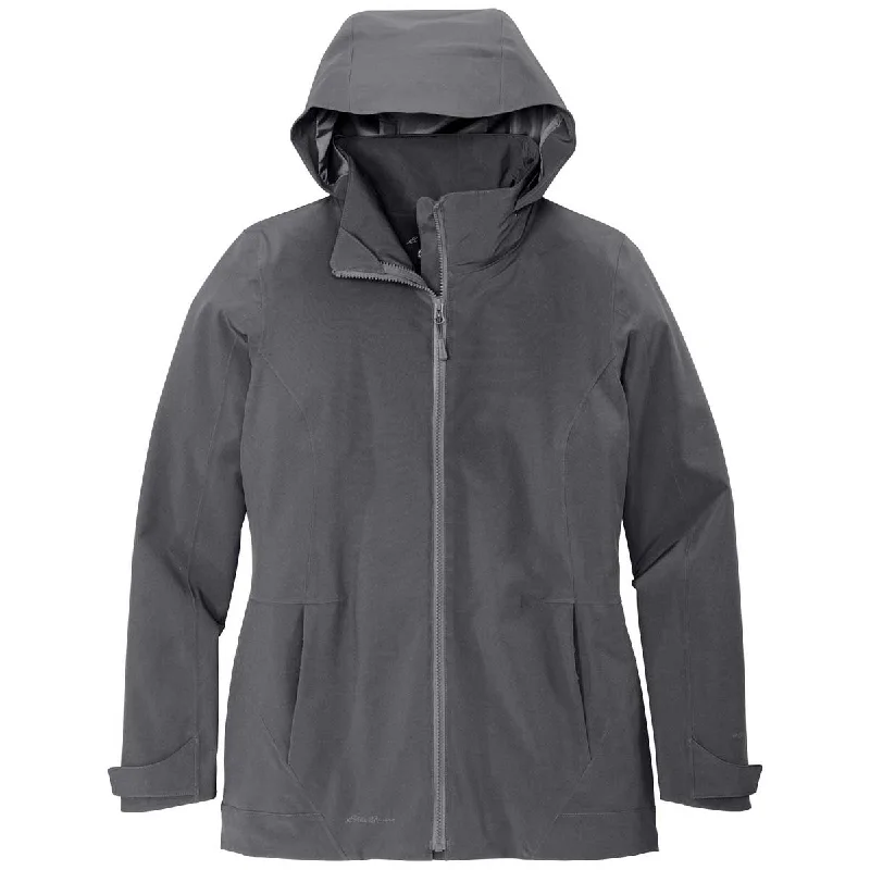 Eddie Bauer Women's Grey Steel/Metal Grey WeatherEdge 3-in-1 Jacket Anorak Shell Jacket Lightweight Jacket Eddie Bauer Women's Grey Steel/Metal Grey WeatherEdge 3-in-1 Jacket Anorak Shell Jacket Lightweight Jacket