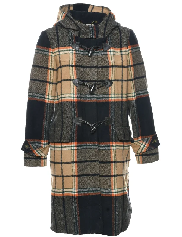 Tommy Hilfiger Duffle Coat - S Lapel Coat Peter Pan Collar Coat Cowl Neck Coat