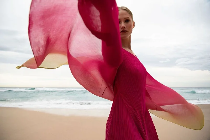Alquema Long Estrella Dress And Collare Coat - Acid Dream Square Neck One-Shoulder Off-the-Shoulder Alquema Long Estrella Dress And Collare Coat - Acid Dream Square Neck One-Shoulder Off-the-Shoulder