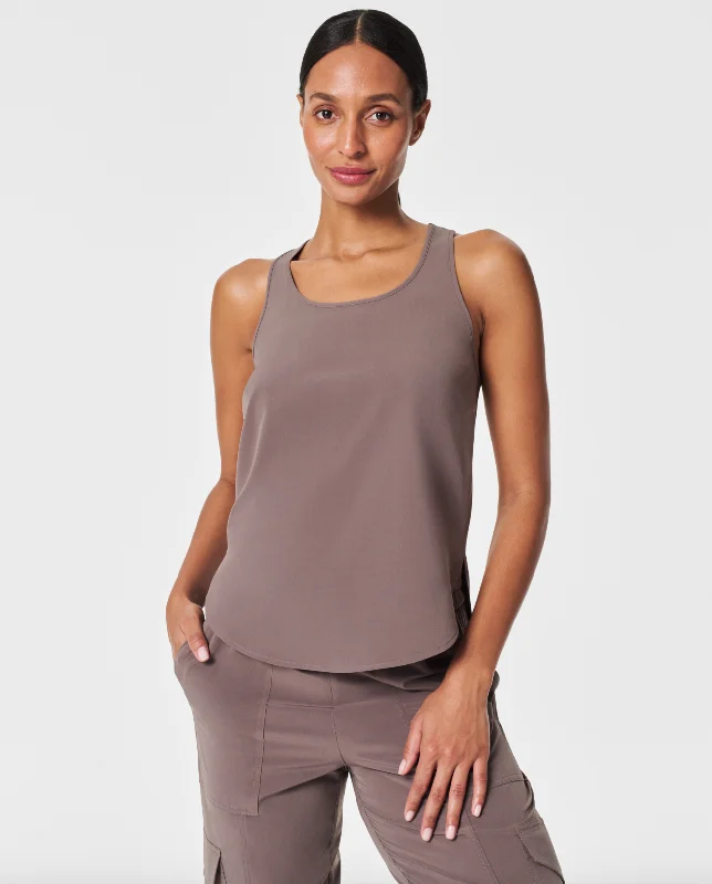 OUT OF OFFICE SHELL TANK strapless tank top