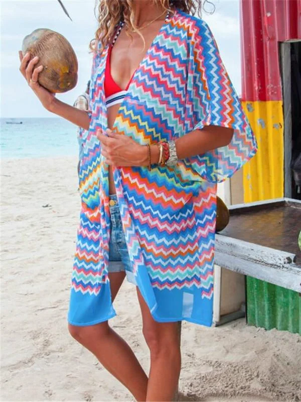 Sexy Women Chiffon Beach Dress Bathing Open Cardigan Bikini Cover Up Leaves Printed Beachwear Dress Houndstooth Herringbone Solid Sexy Women Chiffon Beach Dress Bathing Open Cardigan Bikini Cover Up Leaves Printed Beachwear Dress Houndstooth Herringbone Solid