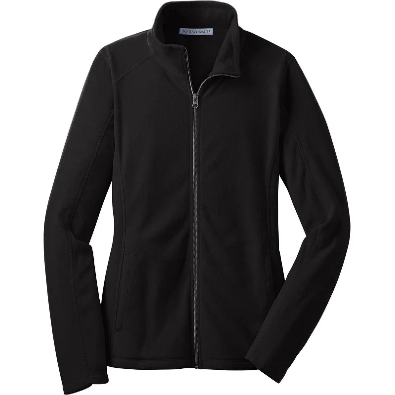 Port Authority Women's Black Microfleece Jacket Zippered Jacket Buttoned Jacket Snapped Jacket Port Authority Women's Black Microfleece Jacket Zippered Jacket Buttoned Jacket Snapped Jacket