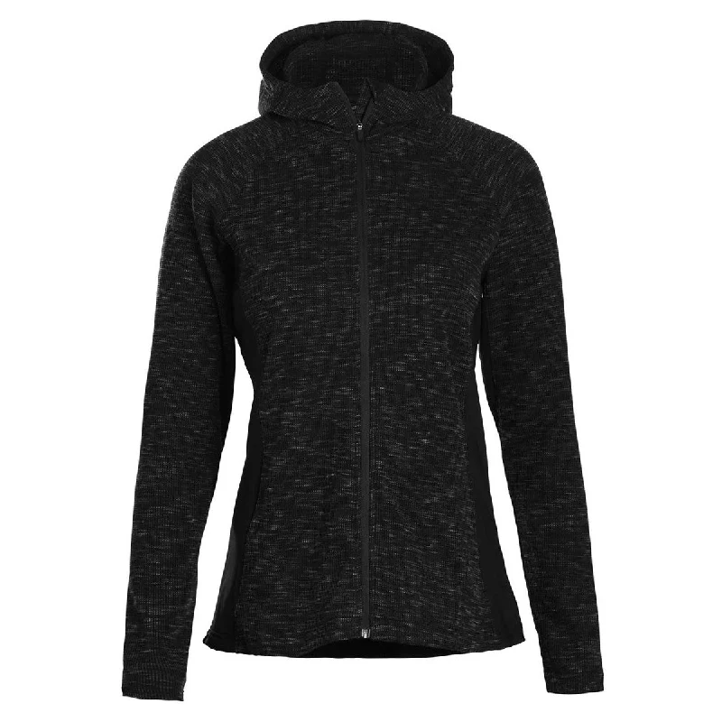 Landway Women's Black Kendra Thermal Knit Jacket Jacket Blazer Coat