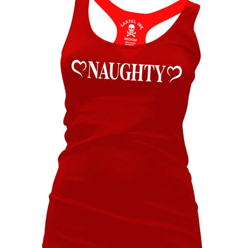 Naughty Valentine Women's Racer Back Tank Top essential tank top