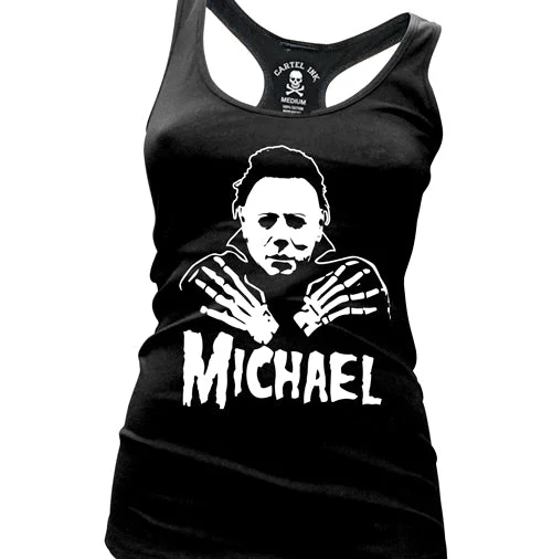 Michael Fiend Women's Racer Back Tank Top fashionable tank top