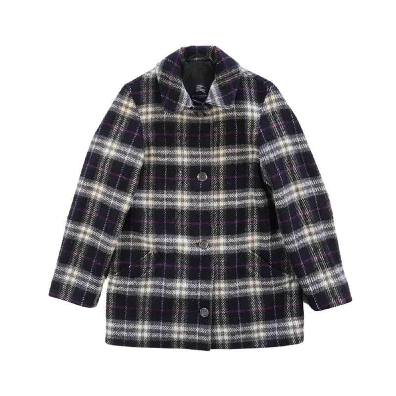 Burberry Wool Coat - Women's S Trench Raincoat Windbreaker