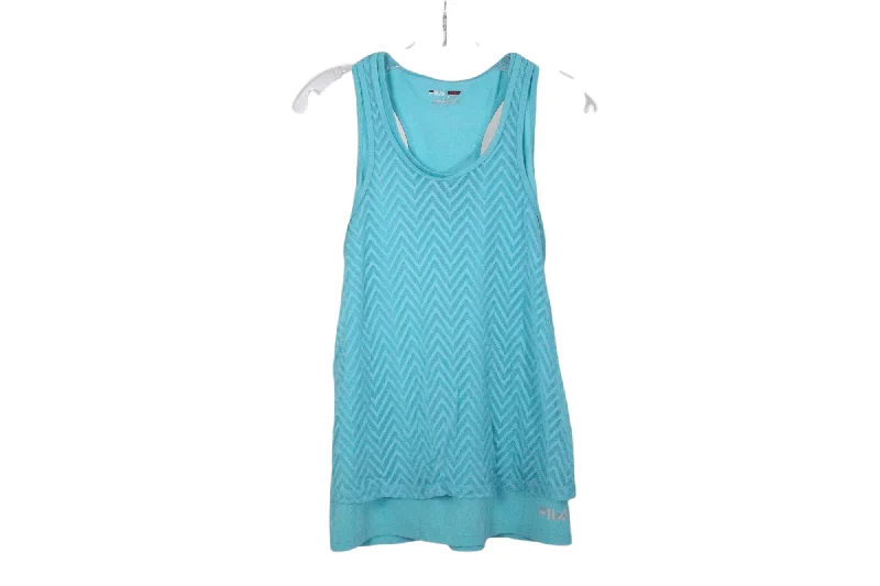 Fila Sport Blue Live In Motion Tank | M sheer tank top