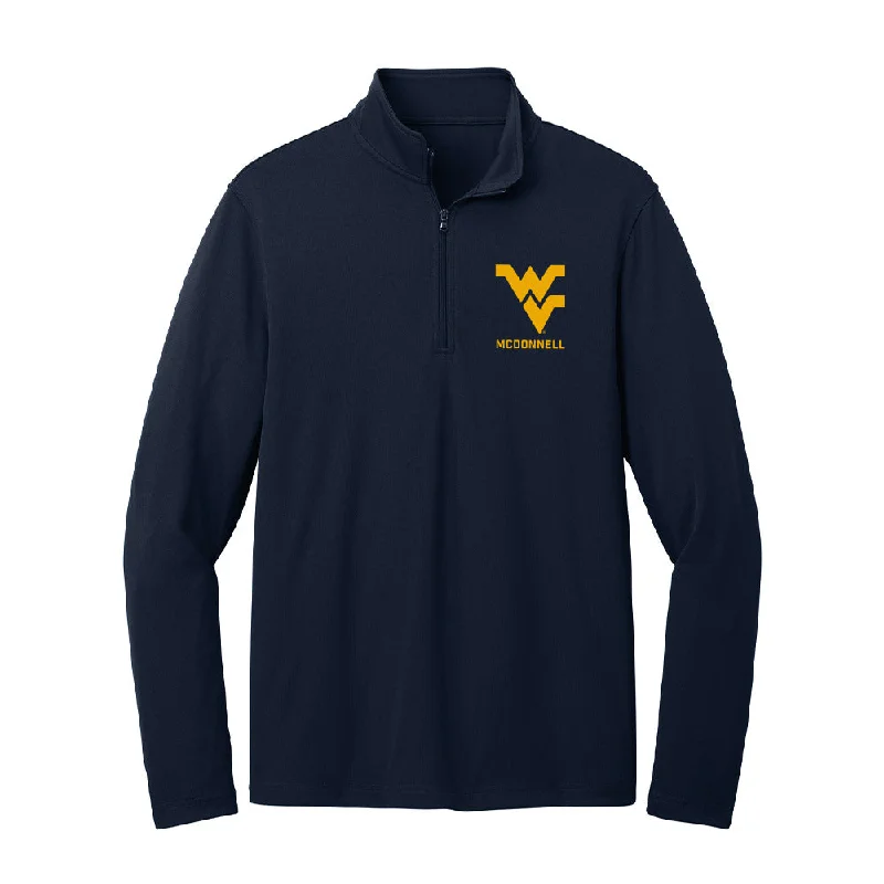 West Virginia - NCAA Women's Gymnastics : Jayden McDonnell - Lightweight Quarter Zip Jacket Nylon Jacket Polyester Jacket Spandex Jacket West Virginia - NCAA Women's Gymnastics : Jayden McDonnell - Lightweight Quarter Zip Jacket Nylon Jacket Polyester Jacket Spandex Jacket