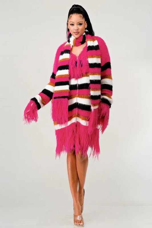 Get Glammed- Cardigan Skirt gtSet Oversized Loose Flowy