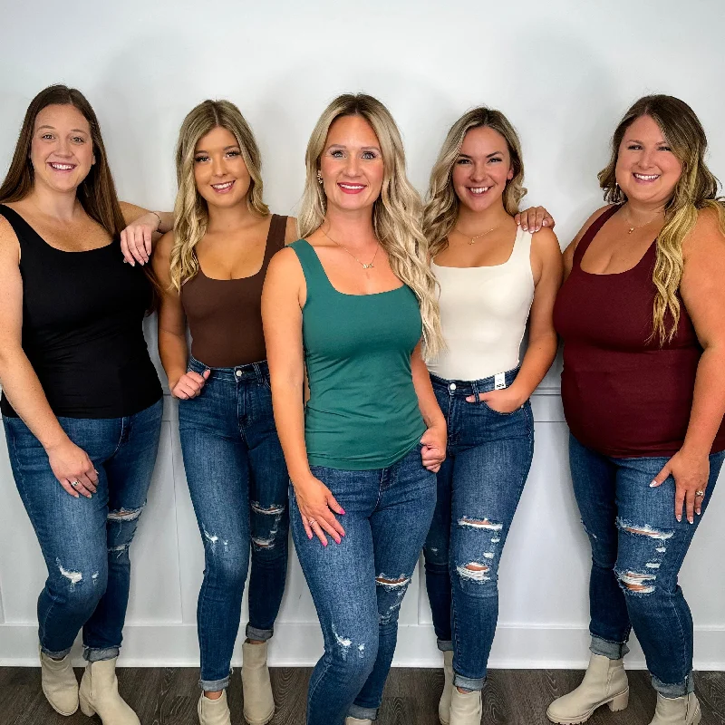 One Fit Right in Avery Mae Tank Top - 16 colors! beige tank top
