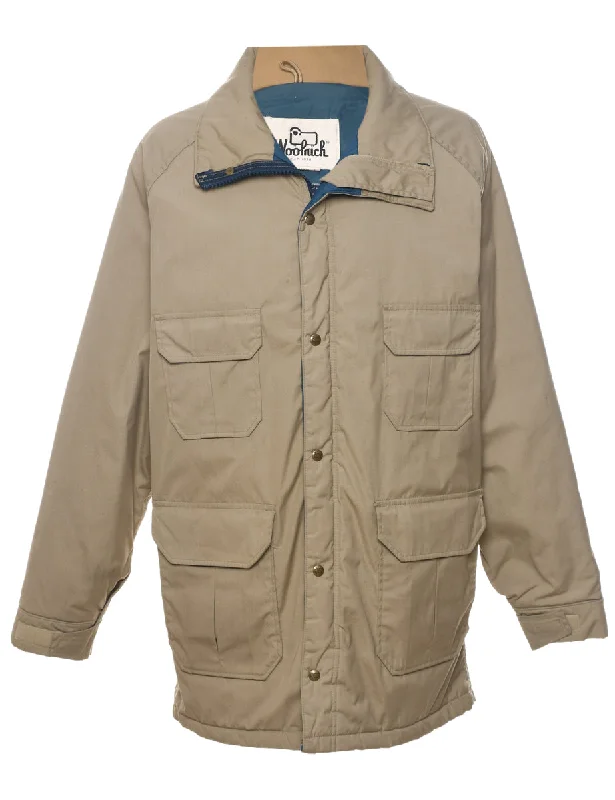 Woolrich Coat - L Tweed Herringbone Houndstooth