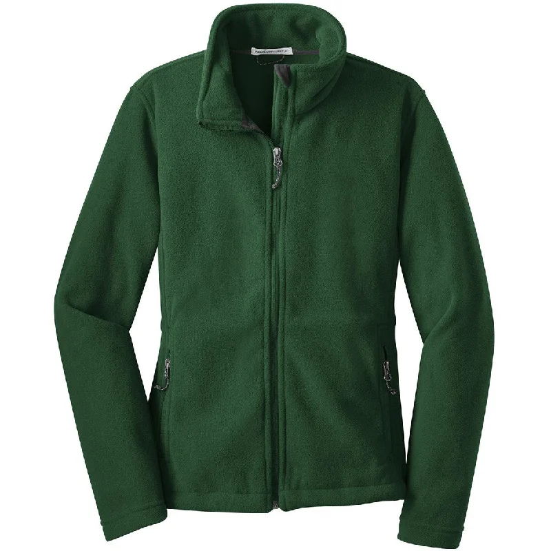Port Authority Women's Forest Green Value Fleece Jacket Herringbone Jacket Checkered Jacket Solid Jacket Port Authority Women's Forest Green Value Fleece Jacket Herringbone Jacket Checkered Jacket Solid Jacket