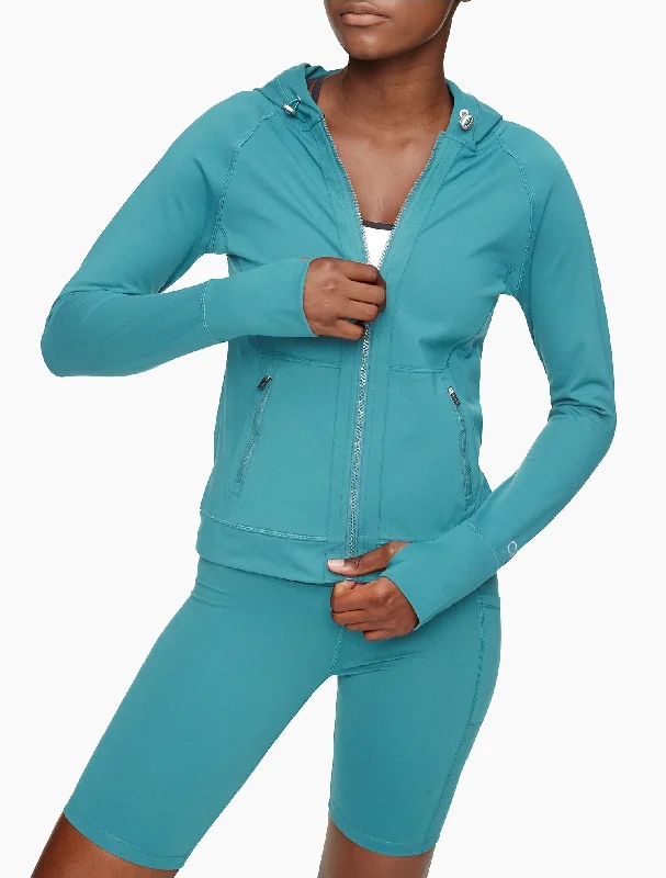 Calvin Klein Performance Embrace Hooded Zip Jacket - Women Tiered Jacket Buttoned Jacket Zippered Jacket Calvin Klein Performance Embrace Hooded Zip Jacket - Women Tiered Jacket Buttoned Jacket Zippered Jacket