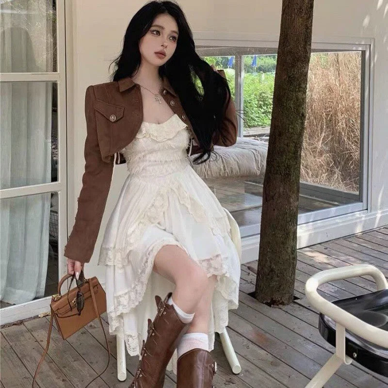 coat + dress [two-piece set]]