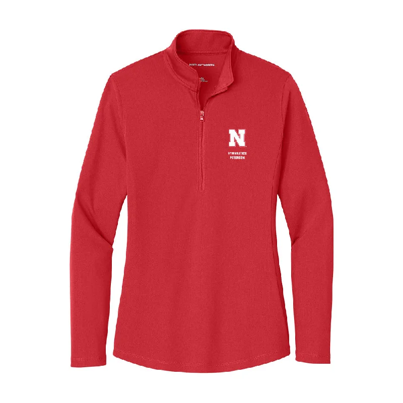 Nebraska - NCAA Women's Gymnastics : Molly Peterson - Women's Lightweight Quarter Zip Jacket Bomber Jacket Anorak Windbreaker Nebraska - NCAA Women's Gymnastics : Molly Peterson - Women's Lightweight Quarter Zip Jacket Bomber Jacket Anorak Windbreaker