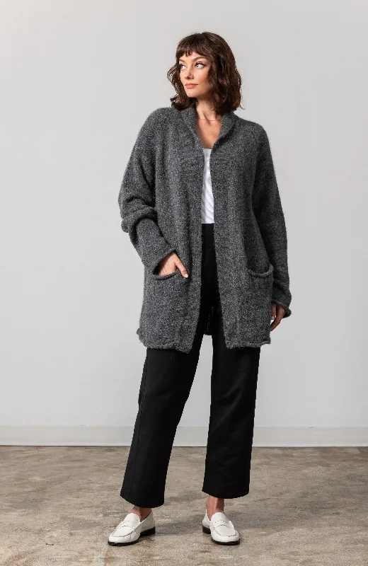 The Cozy Alpaca Cardigan Wool Fabric Cashmere Fabric Tweed Fabric