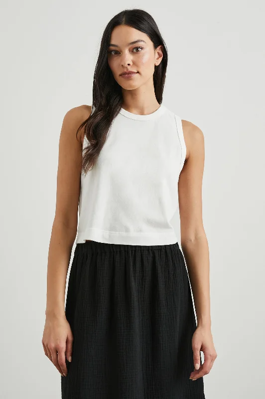 THE BOXY TANK - WHITE vintage tank top