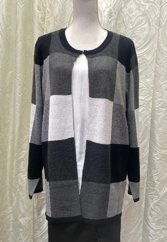 VIVID | Check Cardigan Striped Floral Plaid