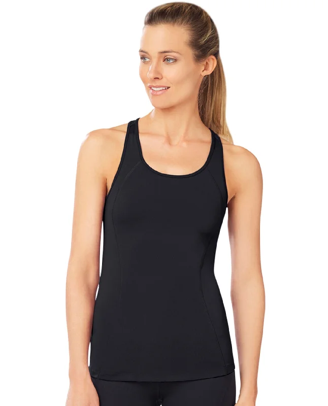 Shape Black S Seam Tank Top mesh tank top