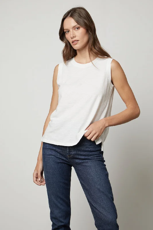 ELLEN VINTAGE SLUB TANK TOP sexy tank top