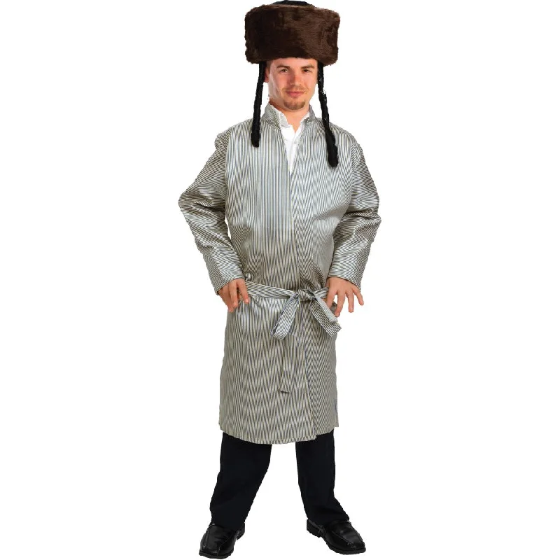 Yerushalmi Chasidic Bekitcha Rabbi Coat - Adults Stand-Up Roll-Neck Turtle